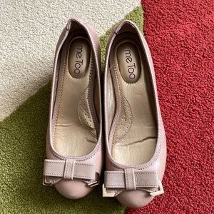 Me Too taupe wedge heel. Side 7